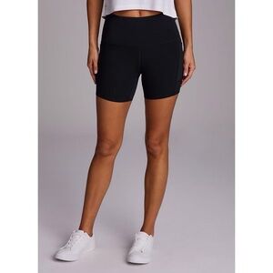 RBX Prime Tech Flex Ulta Hold High Rise Black Bike Shorts